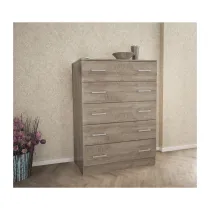 KIT CASSETTIERA 5 CASSETTI 80X45X111 CM ROVERE K105