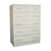 KIT CASSETTIERA 5 CASSETTI 80X45X111 CM BIANCO VEN.K083