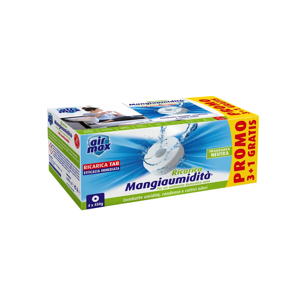 AIRMAX ASSORBIUMIDITA RICARICA TAB NEUT 450G 4 PZ (6