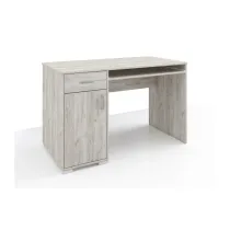KIT SCRIVANIA 1 ANTA +1 CASSETTO YOUNG 120X75X60 GREY CRAFT OAK
