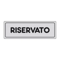 ETICHETTA ADESIVA 150X50 RISERVATO (10