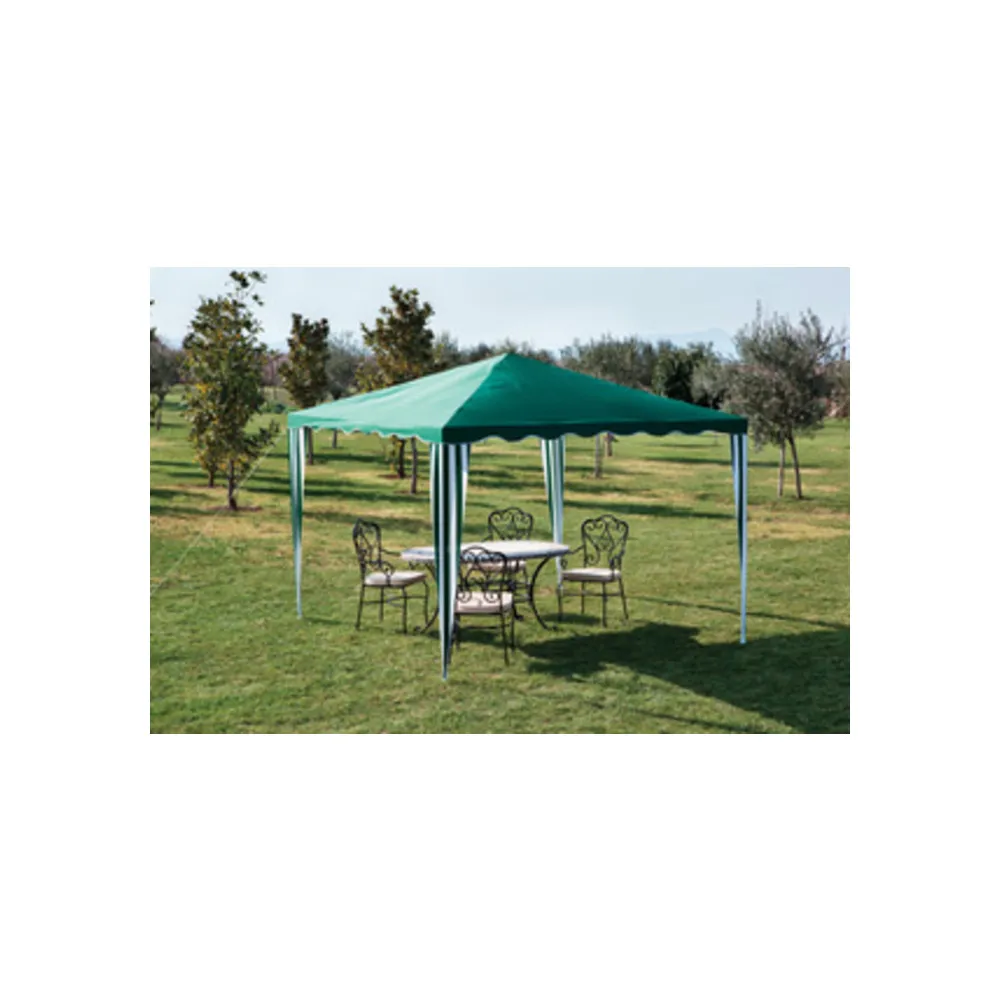 C GAZEBO ACCIAIO E POLIESTERE 300X300CM VERDE TANGERI C GAZEBO ACCIAIO E POLIESTERE 300X300CM VERDE TANGERI