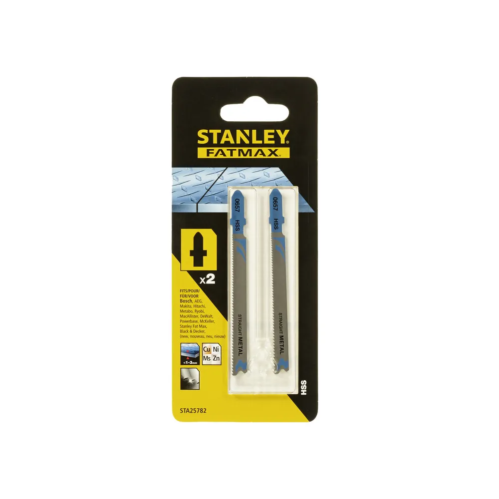 PIRANHA STANLEY STA25782 (X25782) 2 LAME METALLO T/FINE ATT.A T