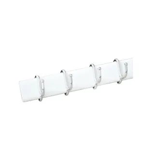 APPENDINO ADESIVO ALLUM 4 GANCI SCORREV BIANCO (10