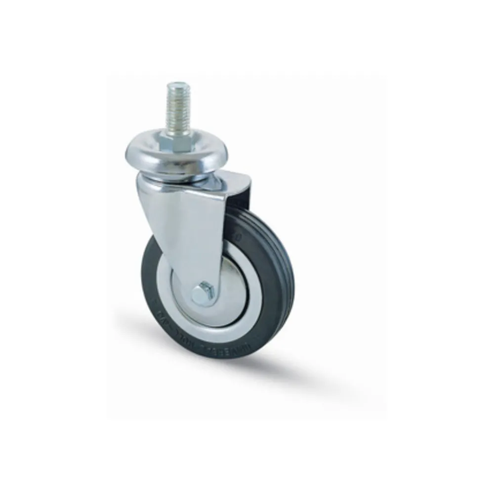 RUOTA CARRELLO D 100 MM GOMMA 155/B PERNO 14MA