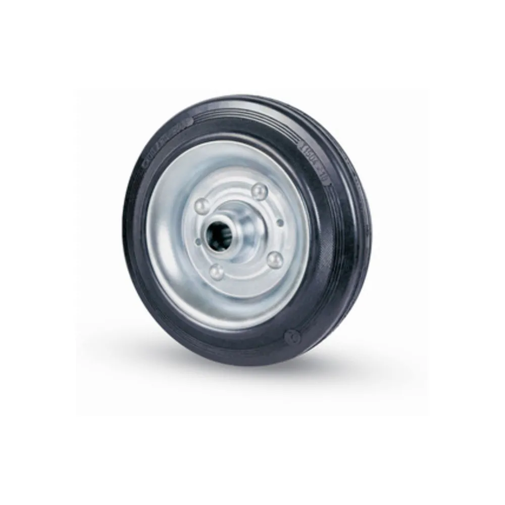 RUOTA INDUSTRIALE D 125 MM GOMMA 112 C/CUSCINET
