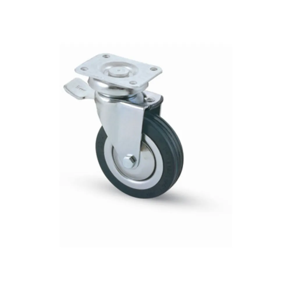 RUOTA CARRELLO D 80 MM GOMMA 155/BIS PIAS C/FR RUOTA CARRELLO D 80 MM GOMMA 155/BIS PIAS C/FR