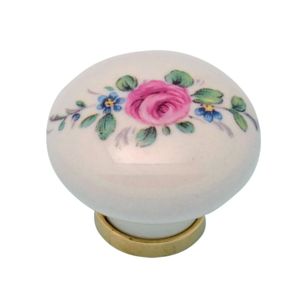 POMOLO PORCELLANA TONDO C/BASE F/20 31X26 MM (25 POMOLO PORCELLANA TONDO C/BASE F/20 31X26 MM (25