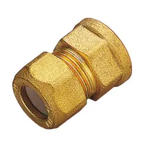 RACCORDO OTTONE DIRITTO BICONO F/GAS 12X3/8 (10