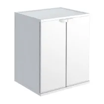 KIT COPRILAVATRICE RESINA 68X64XH88 CM BIANCO