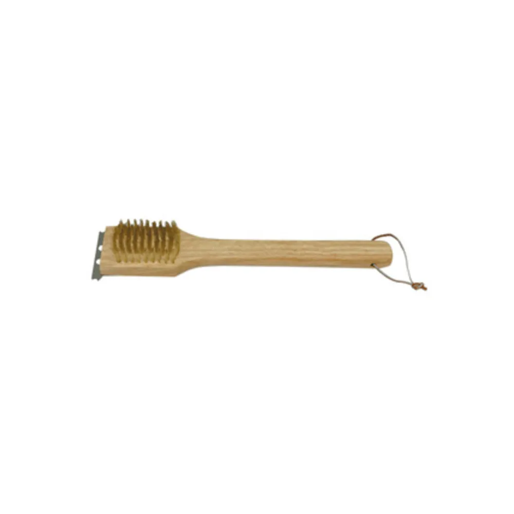 SPAZZOLA P/BARBECUE FILI OTTONE 30 CM (12