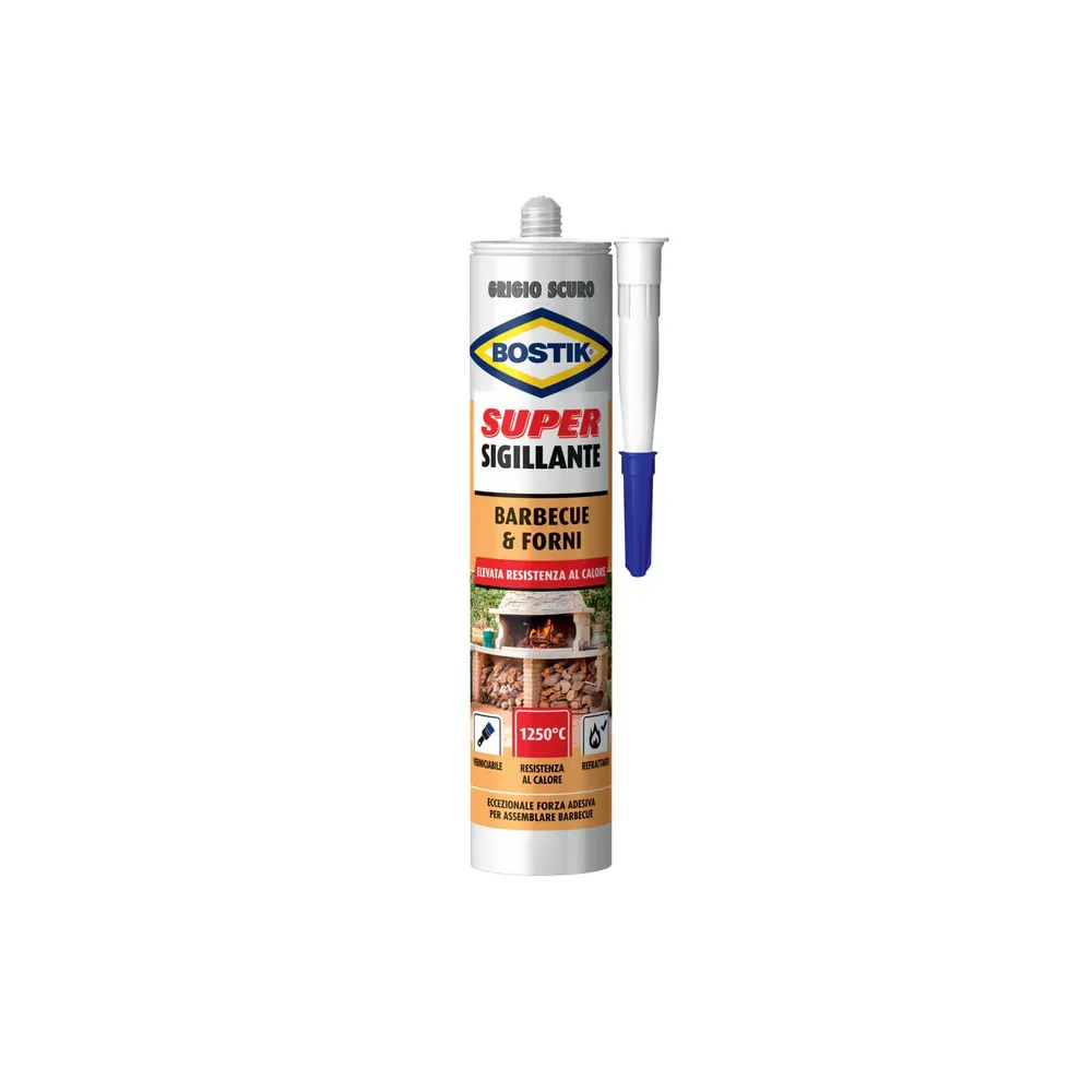 BOSTIK SIGILLANTE BARBECUE FORNI 530 G CARTUC (12 BOSTIK SIGILLANTE BARBECUE FORNI 530 G CARTUC (12