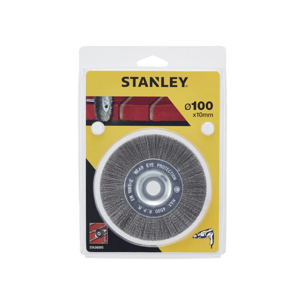 PIRANHA STANLEY STA36095 (X36095) SPAZZOLA FILI MORBIDI CIRCOL.