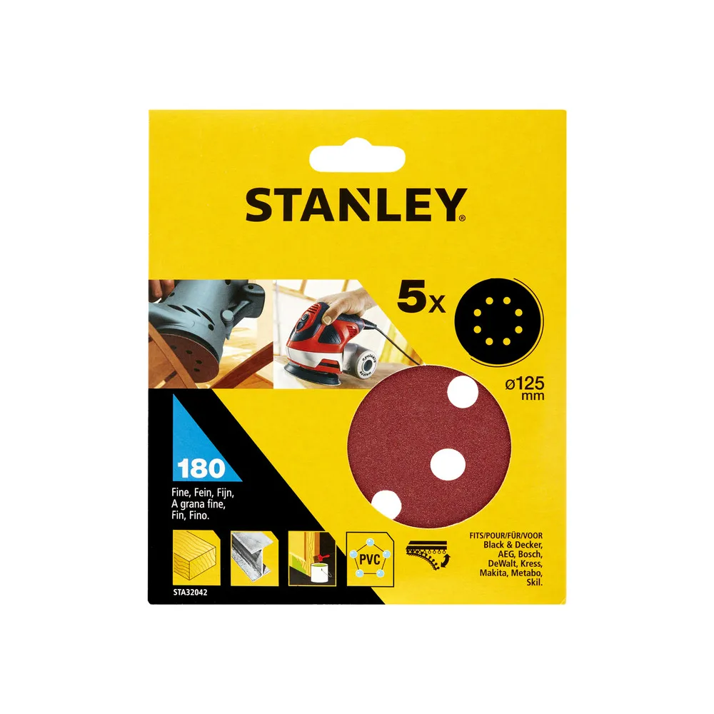 PIRANHA STANLEY STA32042 (X32042) 5 DISCHI VEL. ROT ORB 125 GR. 180