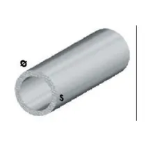 PROFILO ARGENTO H.200 CM TUBO TONDO 12X1 MM* (5
