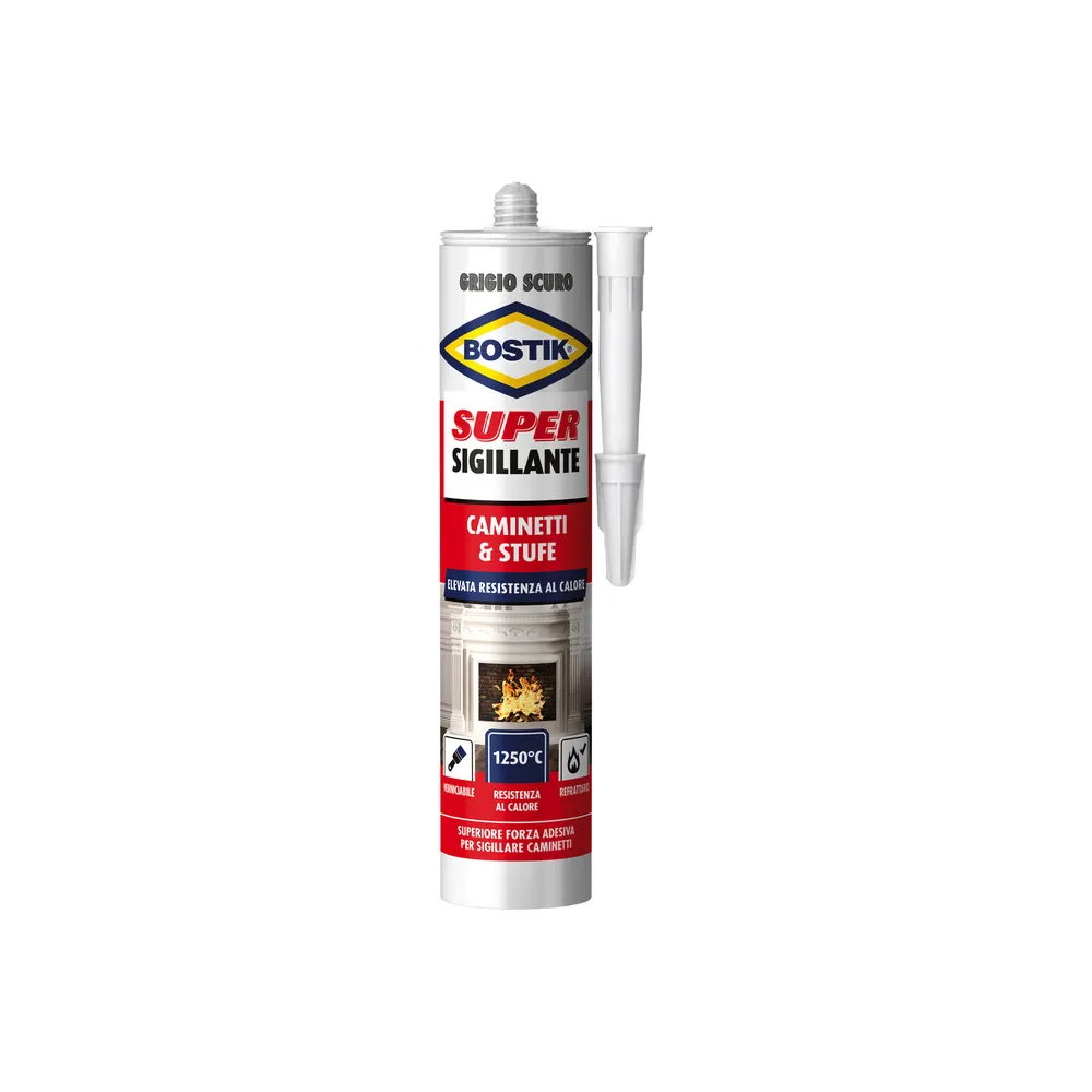 BOSTIK MASTICE CAMINETTI E STUFE 530 G CARTUCCIA BOSTIK MASTICE CAMINETTI E STUFE 530 G CARTUCCIA