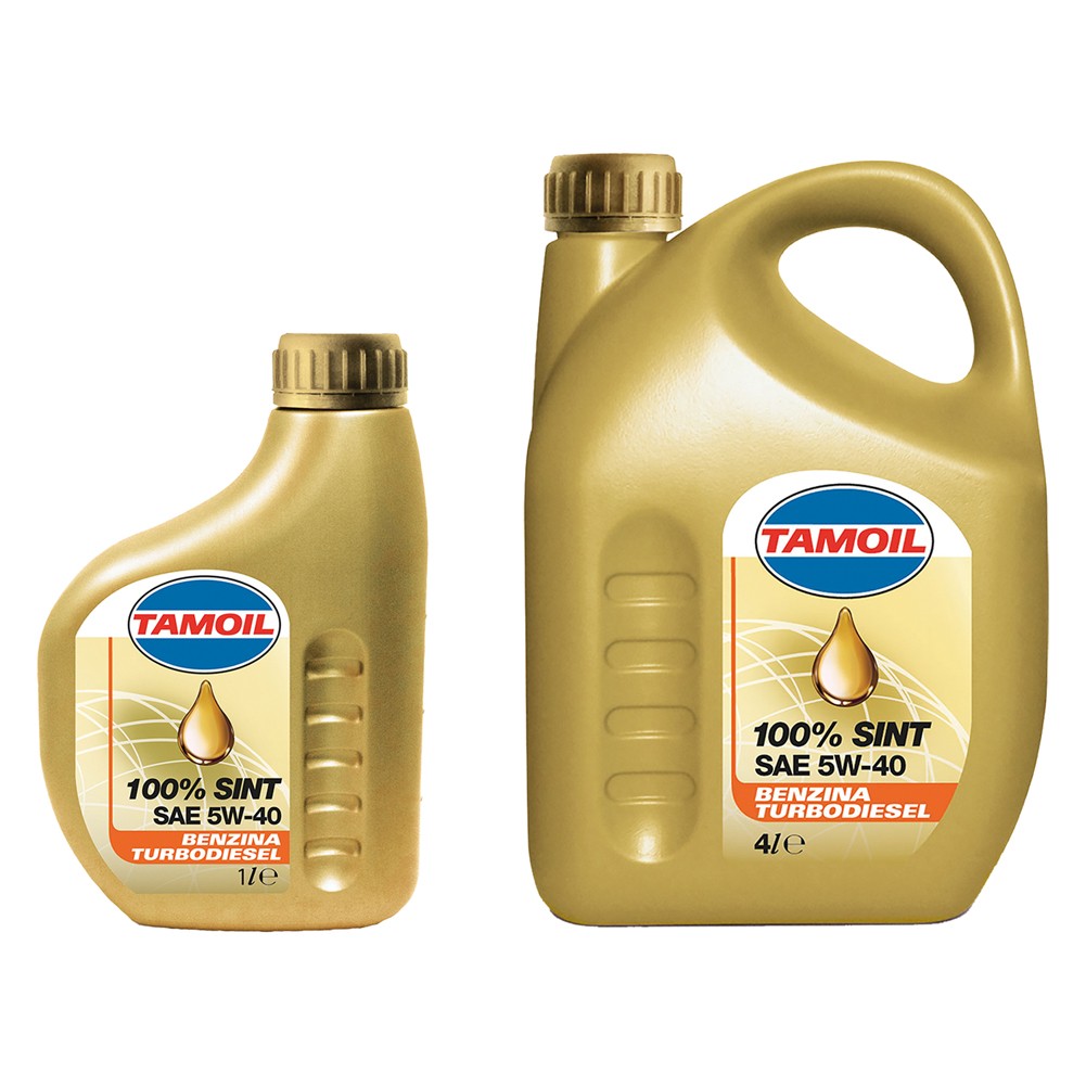 OLIO MOTORE PER AUTOVETTURE 'TAMOIL 100% SINT' 5W40 - lt. 1