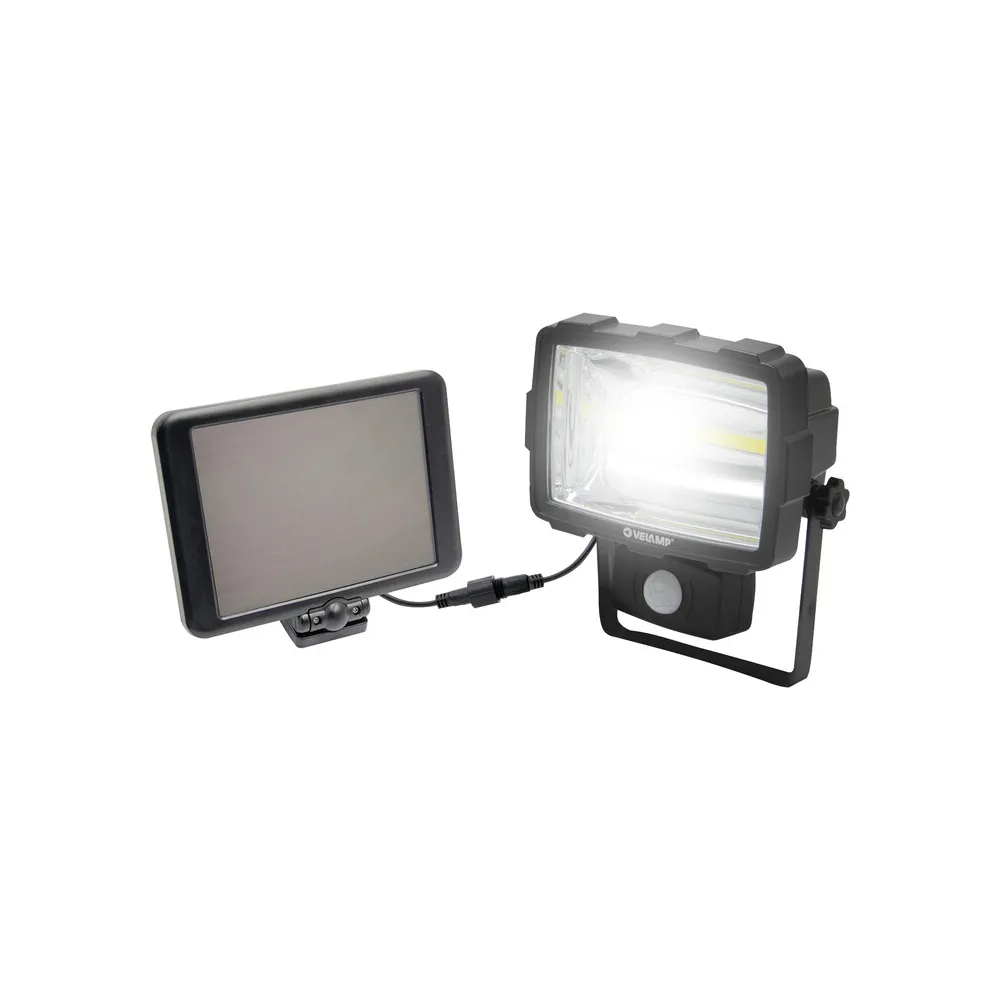PROIETTORE LED 10W 1600LM C/SENS A CARICA SOLARE
