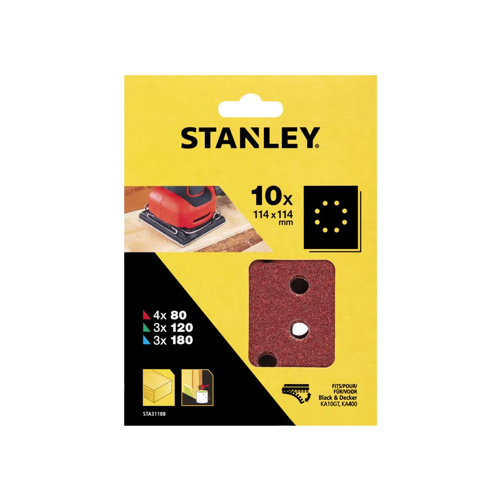 PIRANHA STANLEY STA31108 (X31108) 10 FOGLI FORATI 114X114 KA170