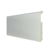 BATTISCOPA 75X8 POLISTIRENE LISCIO 200 CM BIANCO (10