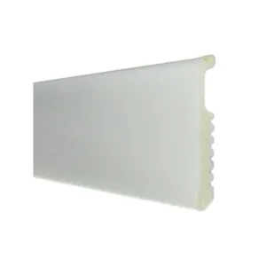BATTISCOPA 75X8 POLISTIRENE LISCIO 200 CM BIANCO (10
