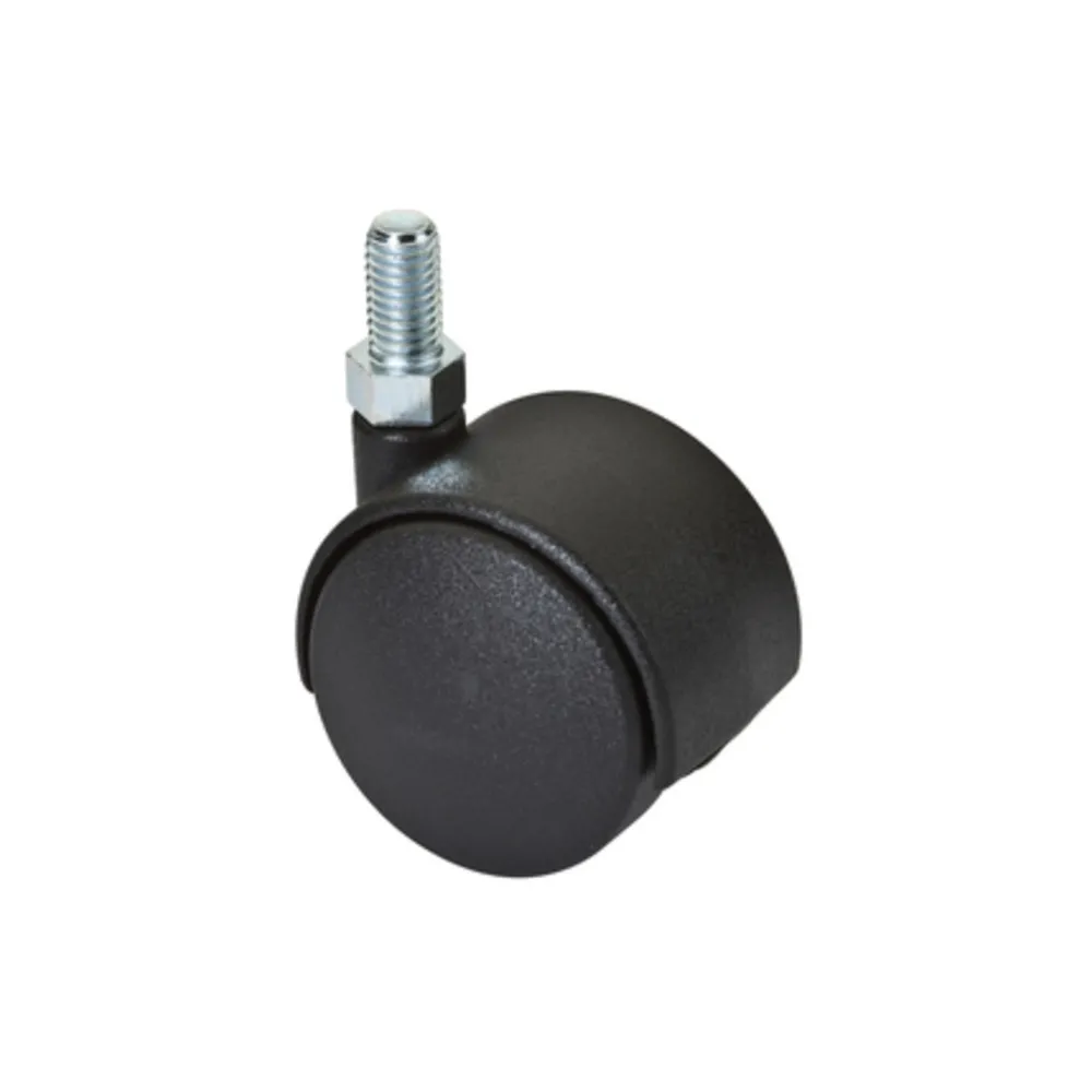 RUOTA NYLON GEMELLARE D 40 MM PERNO 6MAX10 MONT (4 RUOTA NYLON GEMELLARE D 40 MM PERNO 6MAX10 MONT (4