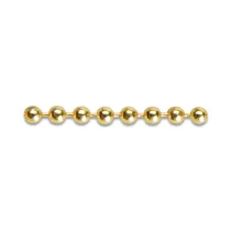 CATENA A PERLINE OTTONE LUCIDO D 3