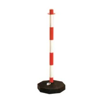 COLONNA SEGNALETICA BIANCO ROSSA H 90 CM (10