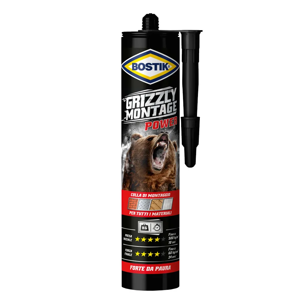 BOSTIK GRIZZLY MONTAGE POWER 370 G BIANCO CART BOSTIK GRIZZLY MONTAGE POWER 370 G BIANCO CART