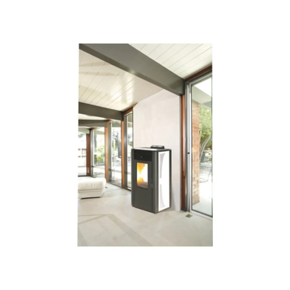 TERMOSTUFA PELLET 14 KW KING 14 BIANCO