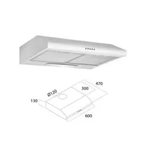 CAPPA ELETTRICA P/CUCINA 60 CM