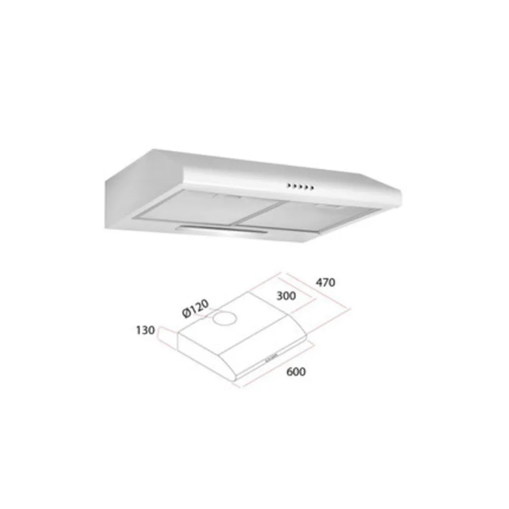 CAPPA ELETTRICA P/CUCINA 60 CM