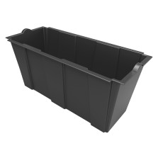 VASO RETTANGOLARE INTERNO PER FIORIERA 'SEPARE'/ARREDO' 79 x 35 x h 37 cm lt.63 - antracite