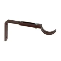 SUPPORTO METALLO BASTONE CENTRALE NOCE 12/16 CM (10