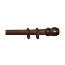 BASTONE LEGNO A TIRO D 35 NOCE SC 210CM S/SUPP.