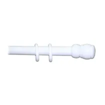BASTONE LEGNO A STRAPPO D 35 BIANCO 210CM S/SUPP.