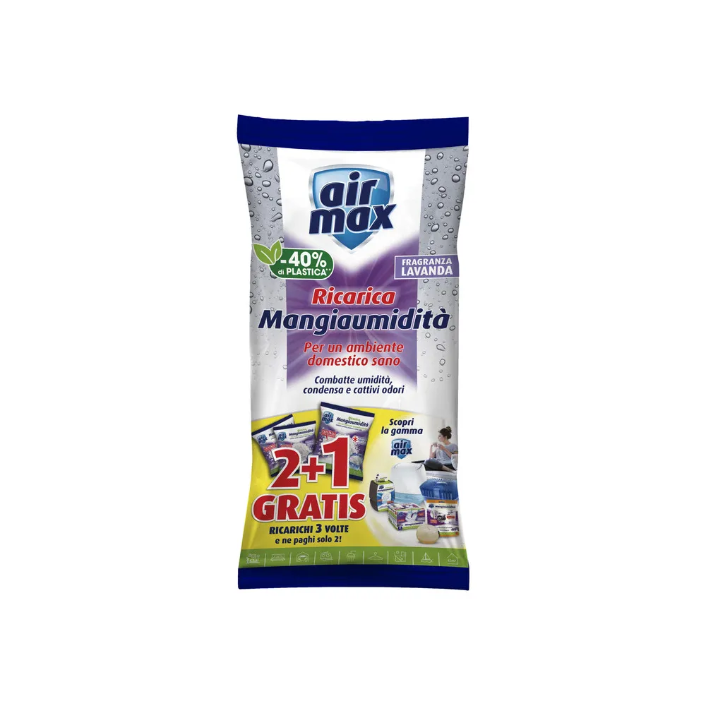 AIRMAX ASSORBIUMIDITA RICARICA SALI LAVAN 450G 3 PZ (12