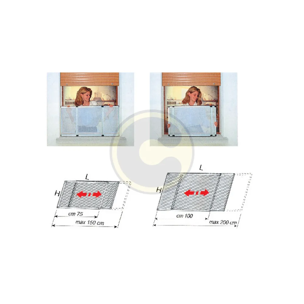 SET 4 SCORREVOLI P/ZANZARIERA ESTENSIBILE