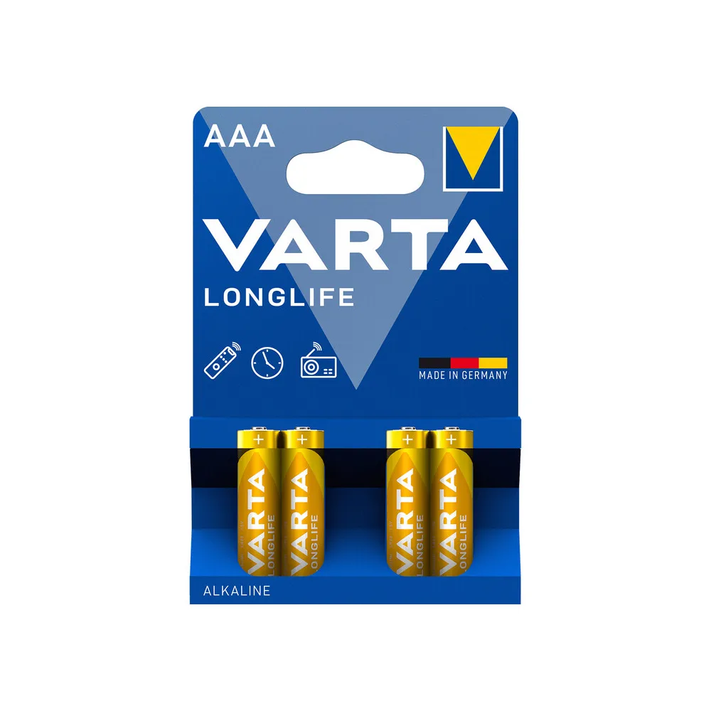 VARTA BATT LONGLIFE ALCALINA MINISTILO BL 4 PZ * (10 VARTA BATT LONGLIFE ALCALINA MINISTILO BL 4 PZ * (10