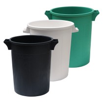 BIDONE IMMONDIZIA SOVRAPPONIBILE Lt 50 - Ø 41 x  h 49 cm - verde