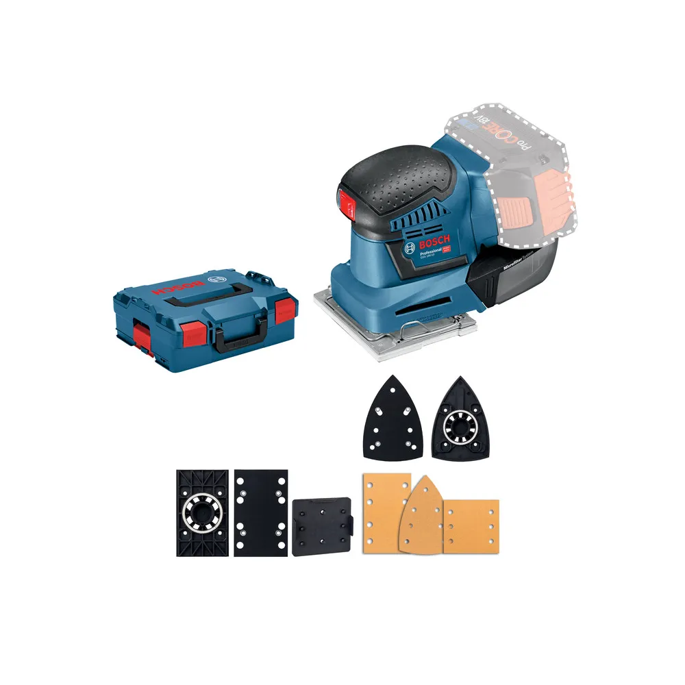 BOSCH-B 18V LEVIGATRICE ORBITALE GSS 18V-10 S/BATT. BOSCH-B 18V LEVIGATRICE ORBITALE GSS 18V-10 S/BATT.