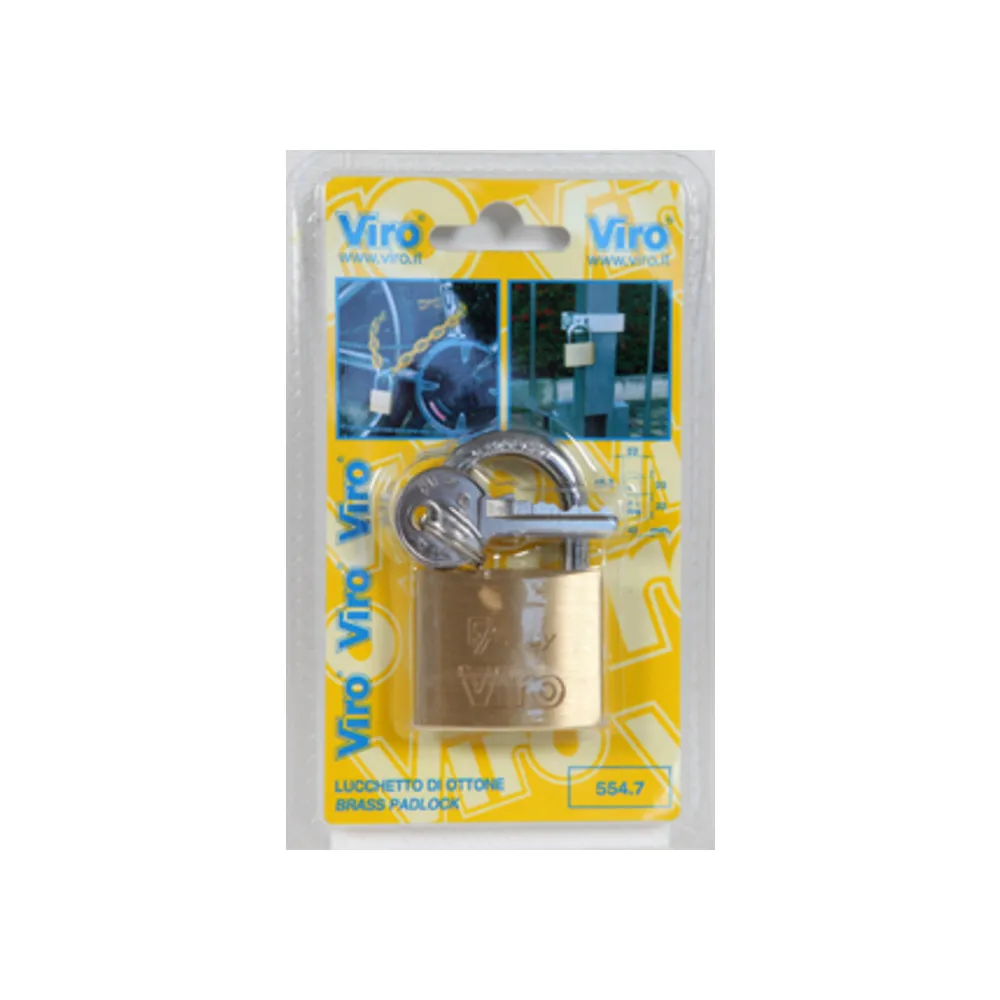 VIRO BL 554.7 LUCCHETTO OTT RETTANGOLARE 40 MM (12 VIRO BL 554.7 LUCCHETTO OTT RETTANGOLARE 40 MM (12