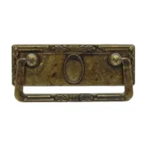 MANIGLIA ZAMA 06060 97X45 MM OTTONE ANTICATO** (50
