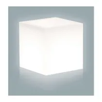 VASO CUBE BRIGHT 40X40XH40 CM BIANCO