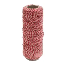 LENZA P/MURATORE IN PP BIANCO ROSSO 100 M (5
