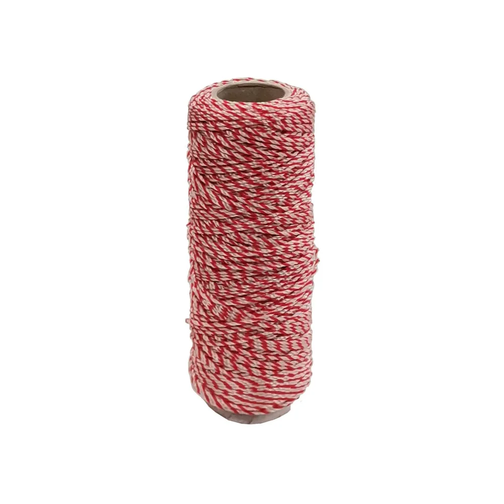 LENZA P/MURATORE IN PP BIANCO ROSSO 100 M (5 LENZA P/MURATORE IN PP BIANCO ROSSO 100 M (5