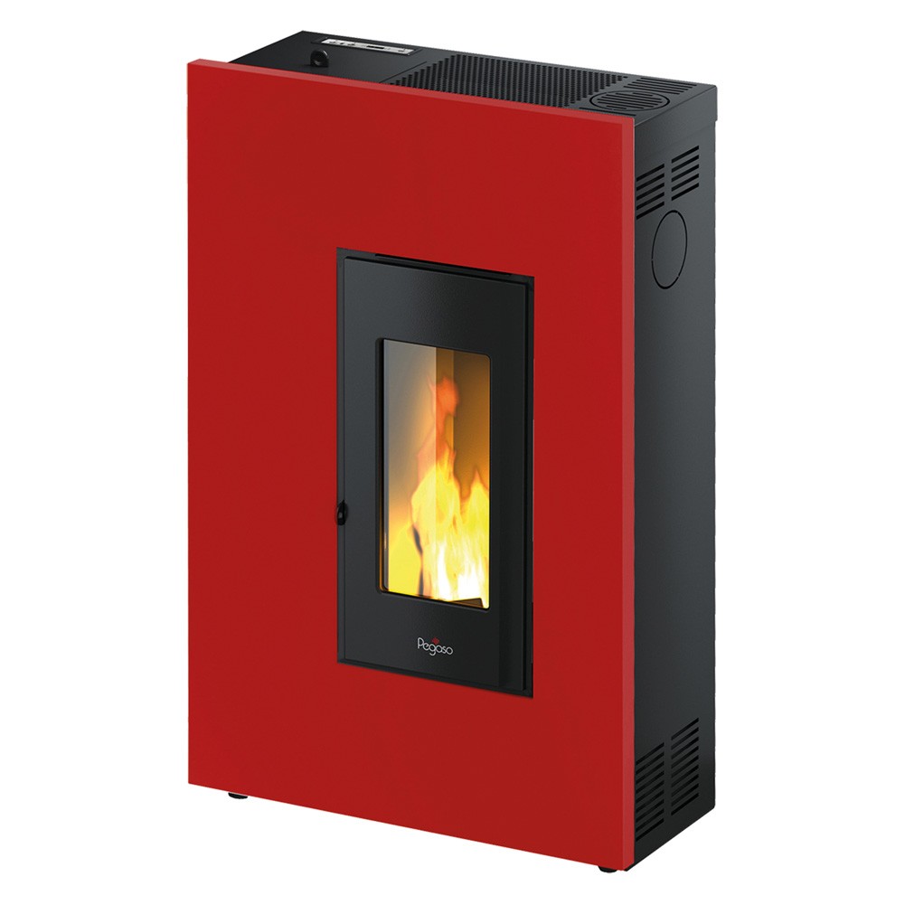 STUFA A PELLET 'MADISON 5' Colore rosso