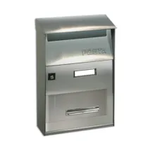 CASSETTA POSTALE ALUBOX FT INOX LISCIO 22X11X32