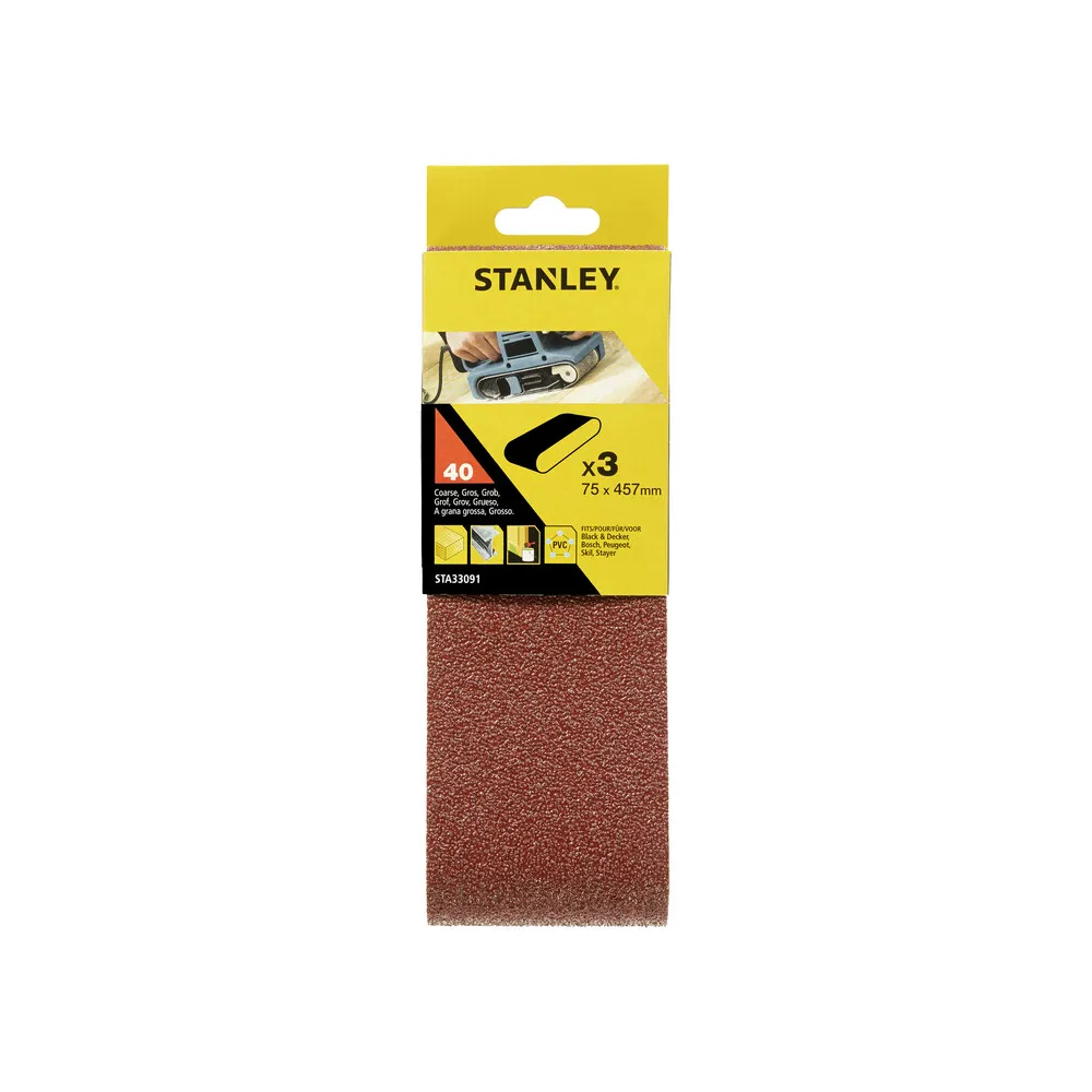PIRANHA STANLEY STA33091 (X33091) 3 NASTRI 75X457 GR.40