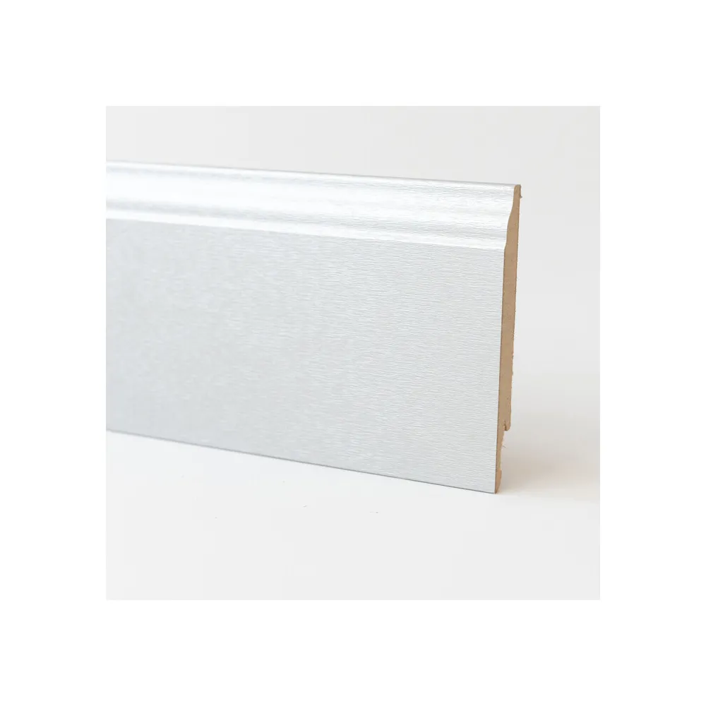 BATTISCOPA 120X14 MDF BAROCCO 240 CM ALLUMINIO (5